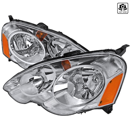 Spec-D Tuning 02-04 Acura Rsx 02-04 Acura Rsx Headlights Chrome 2LH-RSX02-RS